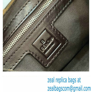 Fendi Vintage Hobo Bag in Brown jacquard FF fabric 8331