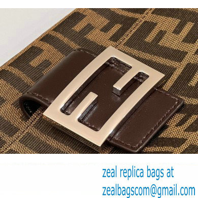 Fendi Vintage Hobo Bag in Brown jacquard FF fabric 8332