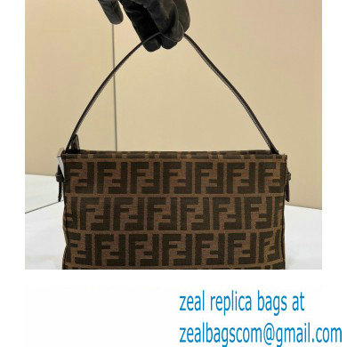 Fendi Vintage Hobo Bag in Brown jacquard FF fabric 8332