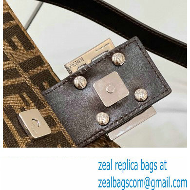 Fendi Vintage Hobo Bag in Brown jacquard FF fabric 8332