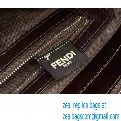 Fendi Vintage Hobo Bag in Brown jacquard FF fabric 8332