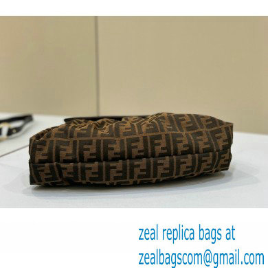 Fendi Vintage Shoulder Bag in Brown jacquard FF fabric 8333 - Click Image to Close