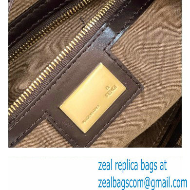 Fendi Vintage Shoulder Bag in Brown jacquard FF fabric 8333 - Click Image to Close