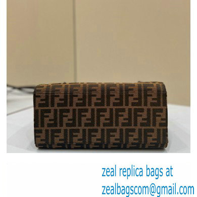 Fendi Vintage Tote Bag in Brown jacquard FF fabric 8316