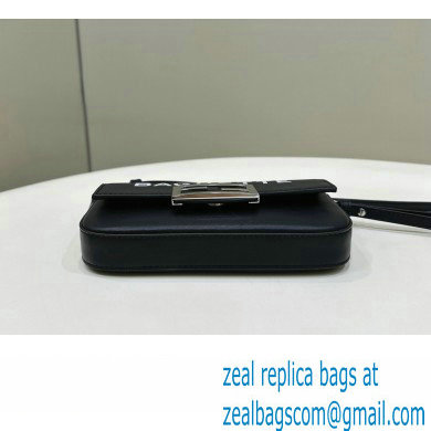 Fendi by Marc Jacobs Baguette Phone Pouch Bag in Print Leather Black 2024