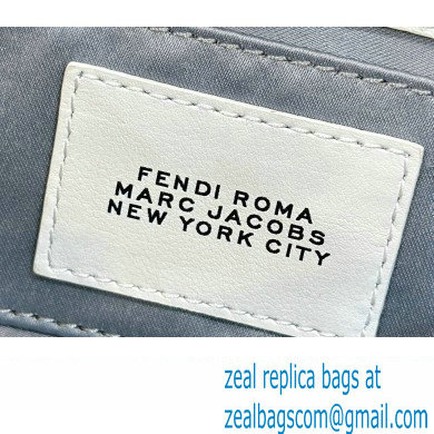 Fendi by Marc Jacobs Baguette Phone Pouch Bag in Print Leather White 2024 - Click Image to Close