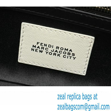 Fendi by Marc Jacobs Medium Baguette Bag in Print Leather Black 2024