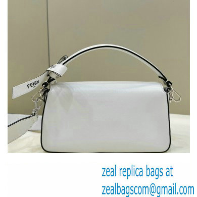 Fendi by Marc Jacobs Medium Baguette Bag in Print Leather White 2024 - Click Image to Close