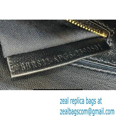 Fendi by Stefano Pilati Medium Baguette Bag handle with metal FENDI lettering in Black nappa leather 2024 - Click Image to Close