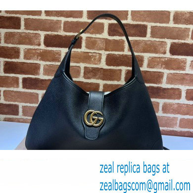 Gucci Aphrodite large shoulder bag 726322 leather Black 2024 - Click Image to Close