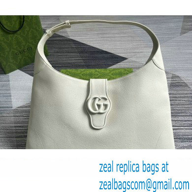Gucci Aphrodite large shoulder bag 772483 leather White with Brass hardware 2024 - Click Image to Close