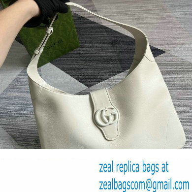 Gucci Aphrodite large shoulder bag 772483 leather White with Brass hardware 2024 - Click Image to Close