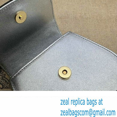 Gucci Bamboo 1947 super mini bag 760246 leather Silver 2023 - Click Image to Close