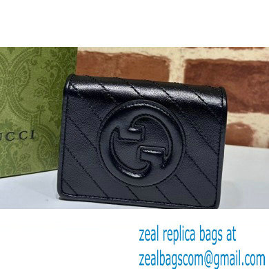 Gucci Blondie card case wallet 760317 Black