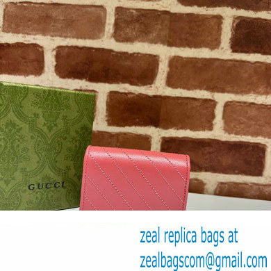 Gucci Blondie card case wallet 760317 Pink