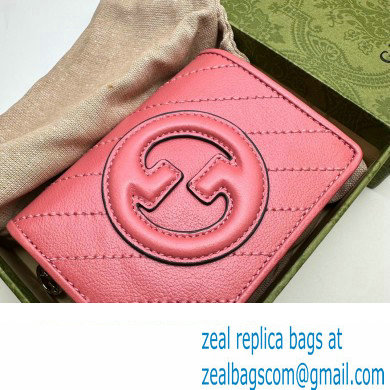 Gucci Blondie card case wallet 760317 Pink - Click Image to Close