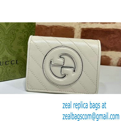 Gucci Blondie card case wallet 760317 White