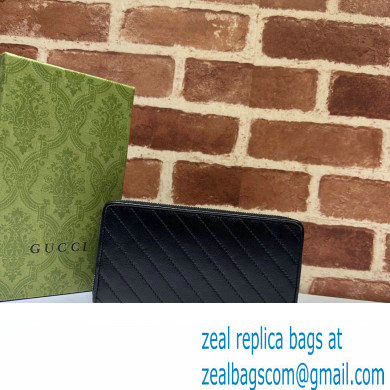 Gucci Blondie zip-around wallet 760312 Black