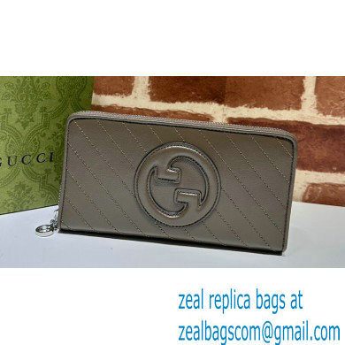 Gucci Blondie zip-around wallet 760312 Brown