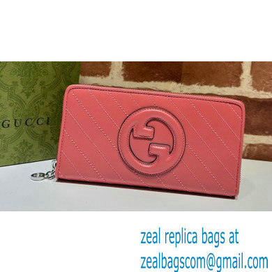 Gucci Blondie zip-around wallet 760312 Pink