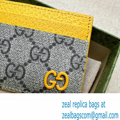 Gucci Card case with GG detail 768248 Beige/Yellow