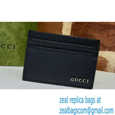 Gucci Card case with Gucci logo 771157 in Black leather