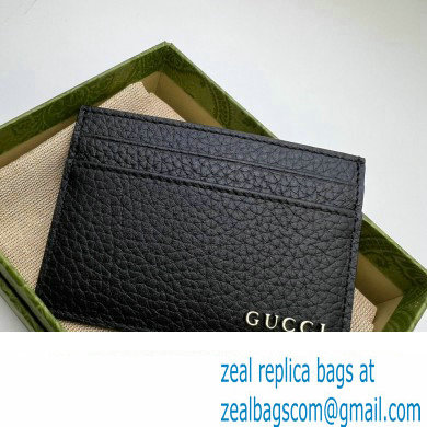 Gucci Card case with Gucci logo 771157 in Black leather - Click Image to Close