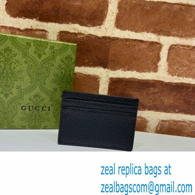 Gucci Card case with Gucci logo 771157 in Black leather - Click Image to Close