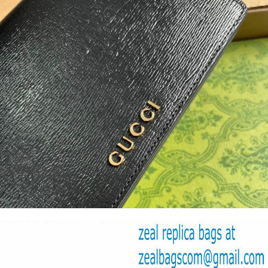 Gucci Chain wallet with Gucci script 772643 leather Black 2024