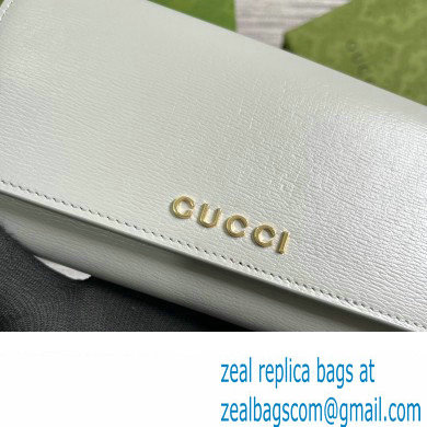 Gucci Continental wallet with Gucci script 772638 leather Light Gray 2024