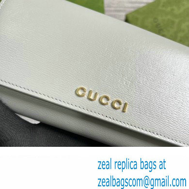 Gucci Continental wallet with Gucci script 772638 leather Light Gray 2024 - Click Image to Close