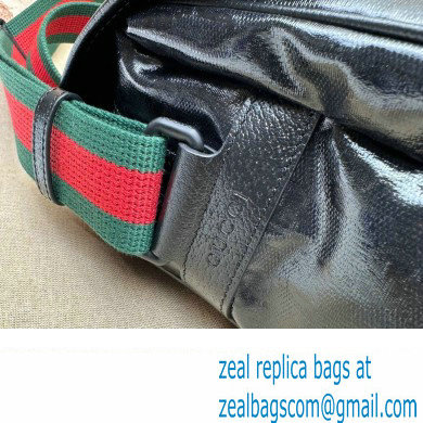 Gucci GG Crystal canvas messenger bag 760123 Black 2023
