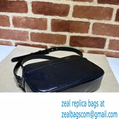 Gucci GG Crystal mini shoulder bag 760342 Black - Click Image to Close