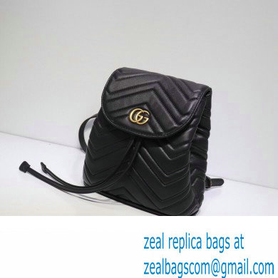 Gucci GG Marmont Rucksack Backpack Bag 528129 Black