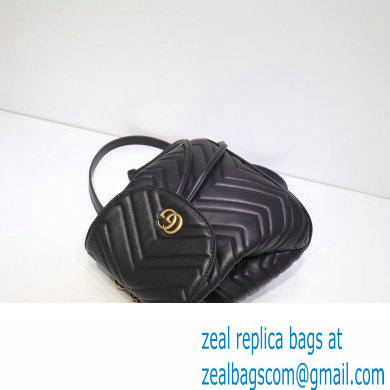 Gucci GG Marmont Rucksack Backpack Bag 528129 Black