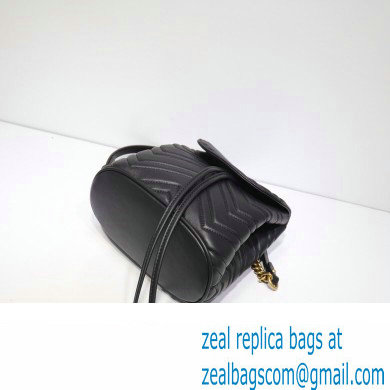 Gucci GG Marmont Rucksack Backpack Bag 528129 Black