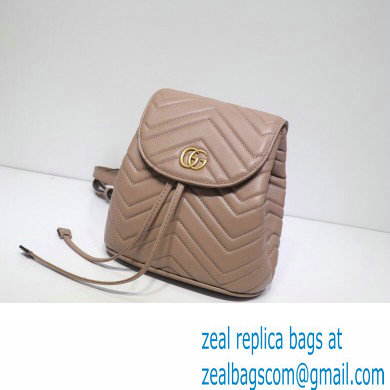 Gucci GG Marmont Rucksack Backpack Bag 528129 Nude