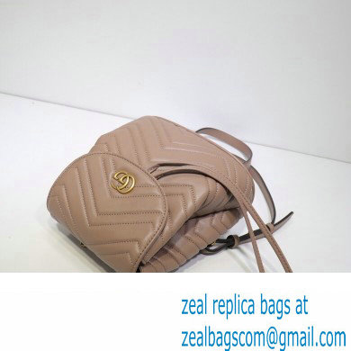 Gucci GG Marmont Rucksack Backpack Bag 528129 Nude