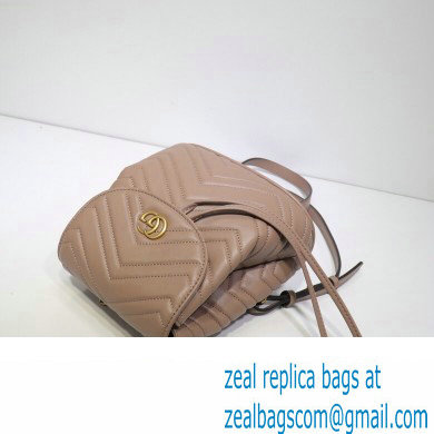 Gucci GG Marmont Rucksack Backpack Bag 528129 Nude