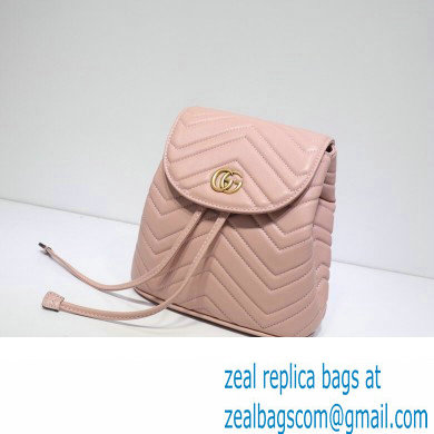 Gucci GG Marmont Rucksack Backpack Bag 528129 Pink