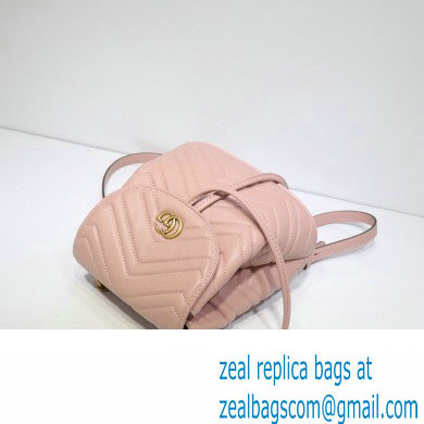 Gucci GG Marmont Rucksack Backpack Bag 528129 Pink