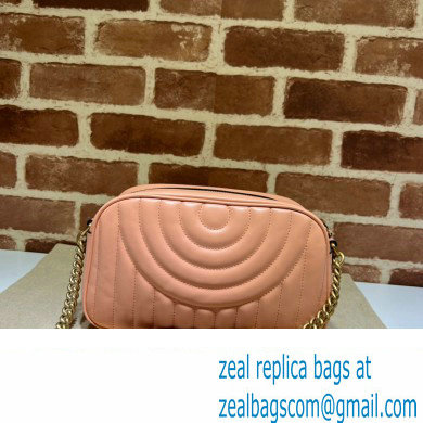 Gucci GG Marmont Small shoulder Camera Bag 447632 Leather Peach - Click Image to Close