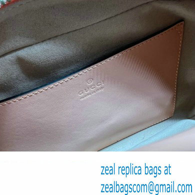 Gucci GG Marmont Small shoulder Camera Bag 447632 Leather Peach