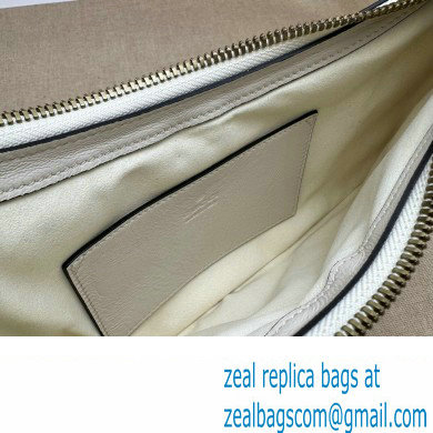 Gucci GG Marmont Small shoulder bag 777263 chevron leather White