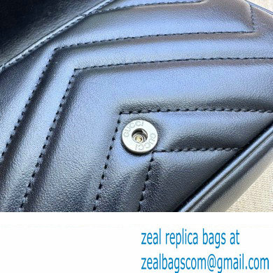 Gucci GG Marmont Super Mini shoulder bag 476433 leather Black with Brass hardware 2024