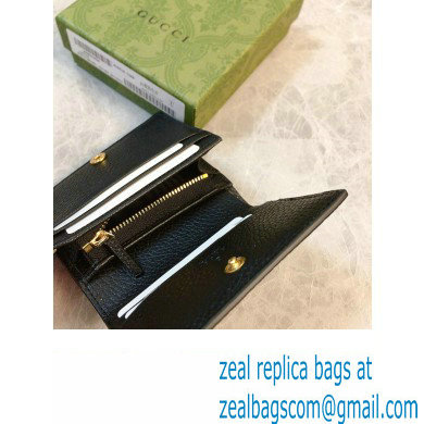 Gucci GG Marmont card case wallet 658610 Black