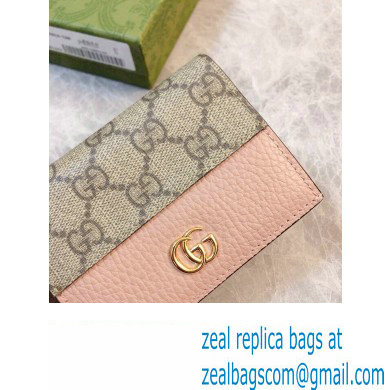 Gucci GG Marmont card case wallet 658610 Pink