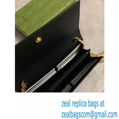 Gucci GG Marmont chain wallet 546585 Black