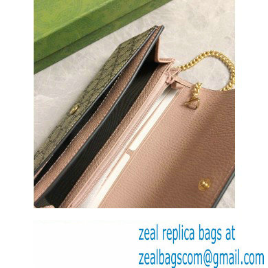 Gucci GG Marmont chain wallet 546585 Pink