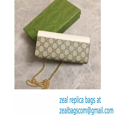 Gucci GG Marmont chain wallet 546585 White